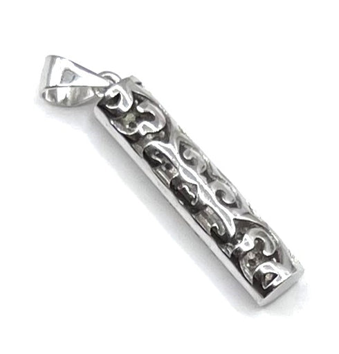 Sterling Silver Mezuzah Pendant